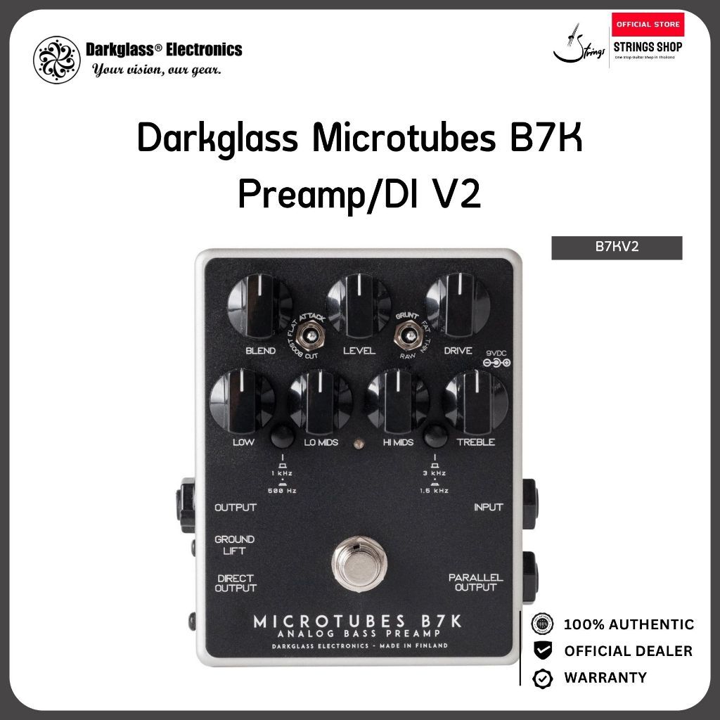 Darkglass Microtubes B7K V2 Preamp DI Bass Distortion เอฟเฟคพรีแอมป์เบส