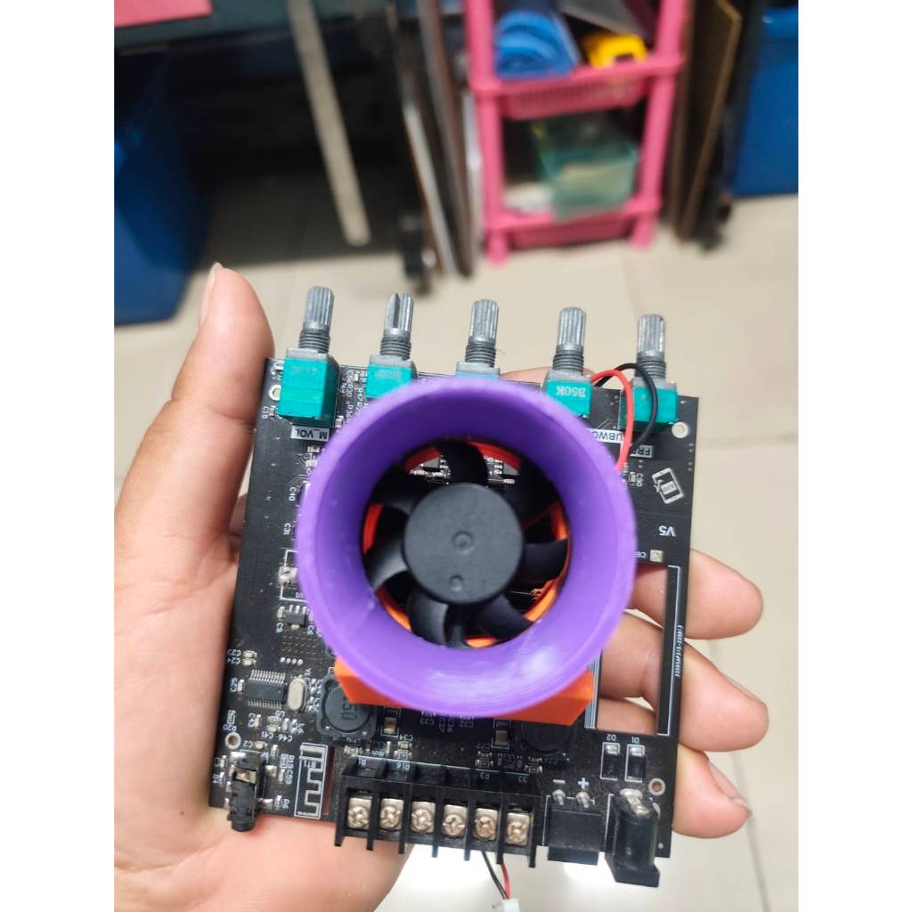 ปากเเตรTB-21 และTB-21F งานปริ้น 3D ฐานพัดลมระบายความร้อน วัสดุ PETG แข็งแรงทนทาน ยืดอายุการใช้งานชิพวงจร