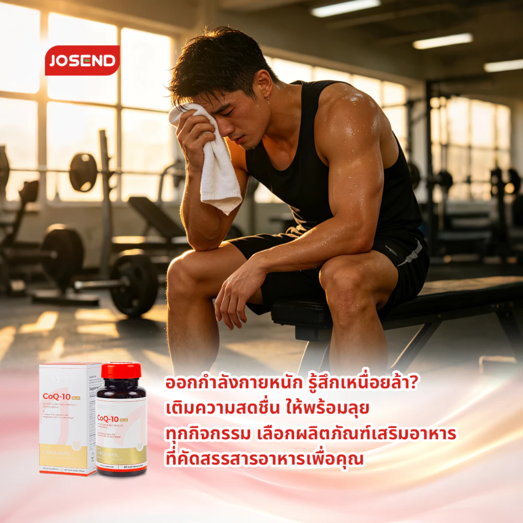 JOSEND CoQ-10 PLUS (60 ซอฟต์เจล) โคคิวเท็น CoQ10 แมกนีเซียม ซิงค์ วิตามินรวม เสริมสารอาหาร สำหรับวัยทำงาน ผู้พักผ่อนน้อย thumbnail 9