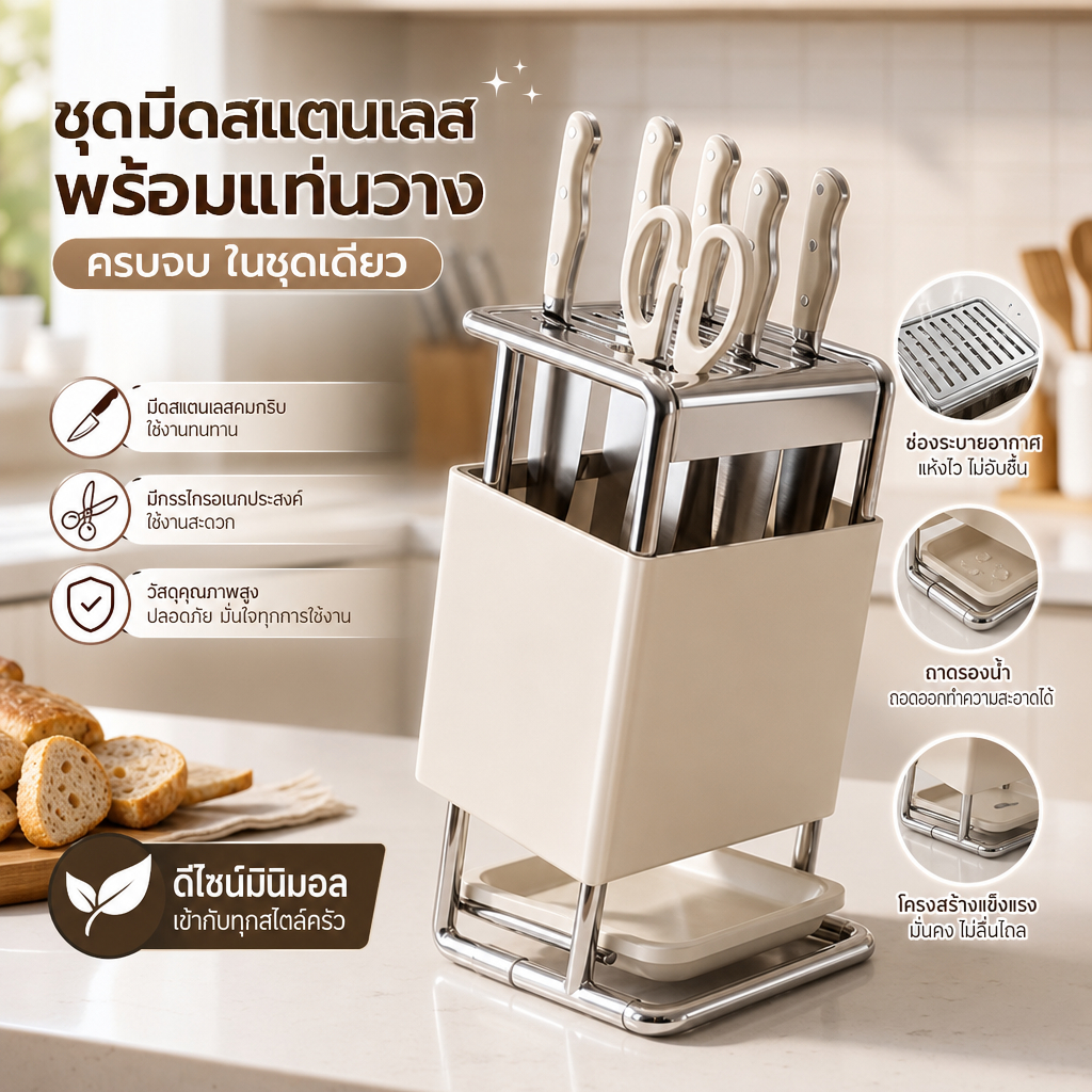 ที่วางมีด ที่เก็บมีด กล่องเก็บมีด
