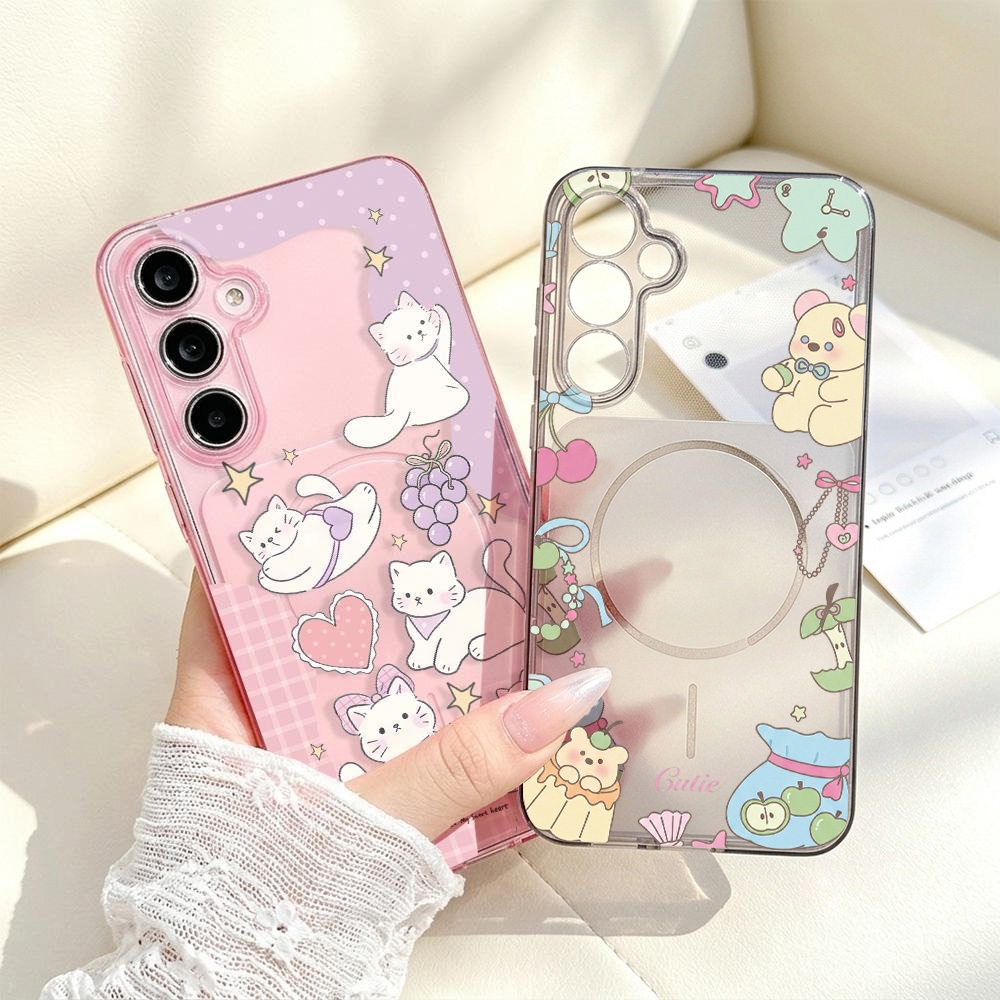 Purple TPU เคสFor Samsung A17 A07 A56 A57 A37 A54 A06 A55 A16 A36 A15 A05S A34 A35 S24 FE S25 S26 Ultra เคสใสแบบนิ่ม
