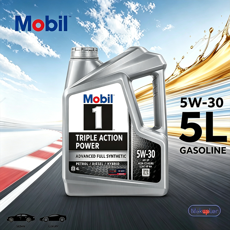 Mobil 1 5W-30 พลังการกระทำสามเท่า 1, 5 ลิตร