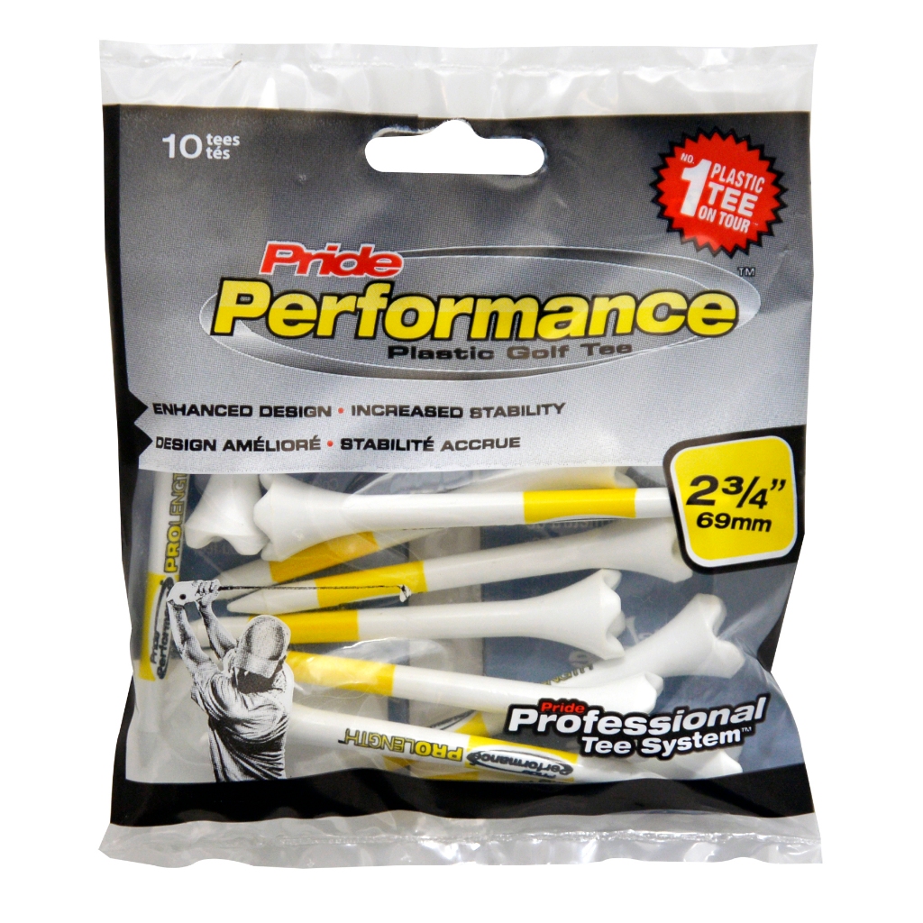 Tees Pride Performance™ Plastic Golf Tee 2 3/4 -10 ct ที่ตั้งลูกกอล์ฟ (10ชิ้น)