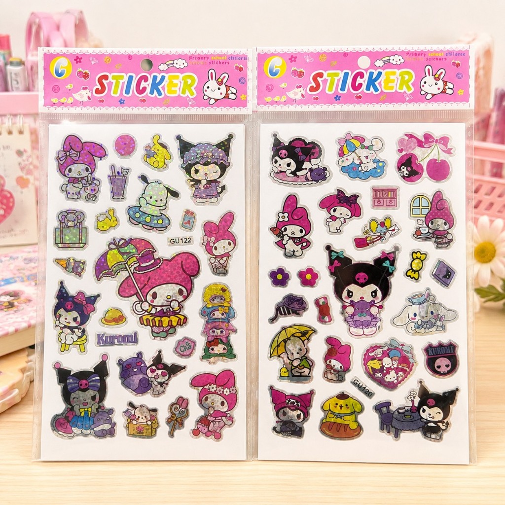 สติ๊กเกอร์ การ์ตูน สติ๊กเกอร์กากเพชรวิบวับ สติ๊กเกอร์การ์ตูน สติกเกอร์ติดผนัง สติกเกอร์