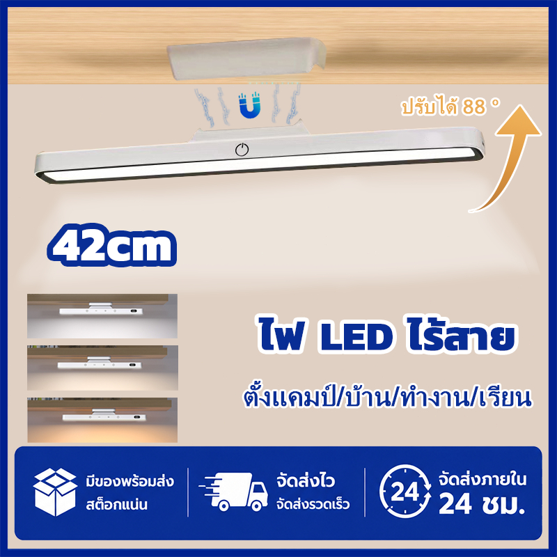 โคมไฟตั้งโต๊ะ LED โคมไฟแม่เหล็ก 20000mah เปิดได้ 3 แสง ไฟแม่เหล็ก ไฟอ่านหนังสือ ไฟ LED USB ไฟแต่งห้อง ไฟติดห้อง