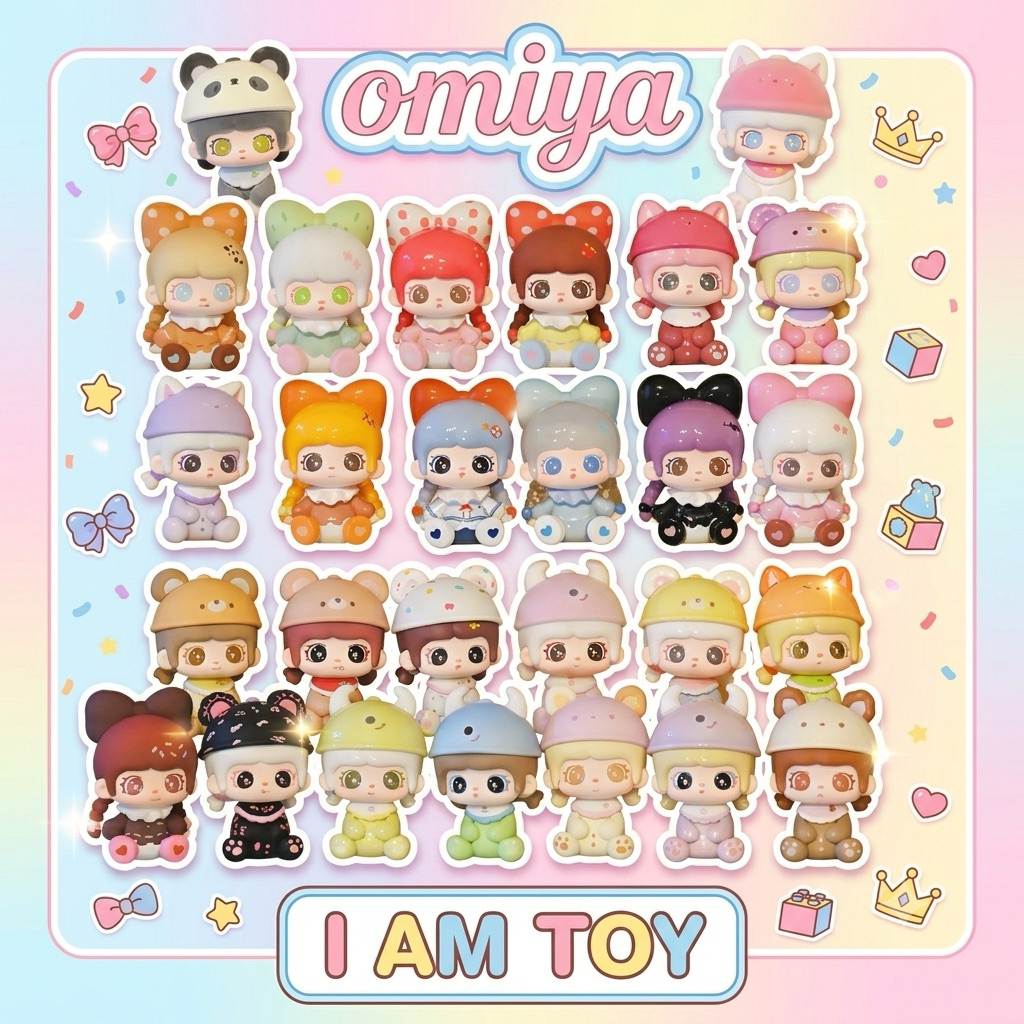 [ได้ 3 ตัว](ย199) โมเดล มินิ : OMIYA Little Girl Rascal Series Blind Bag