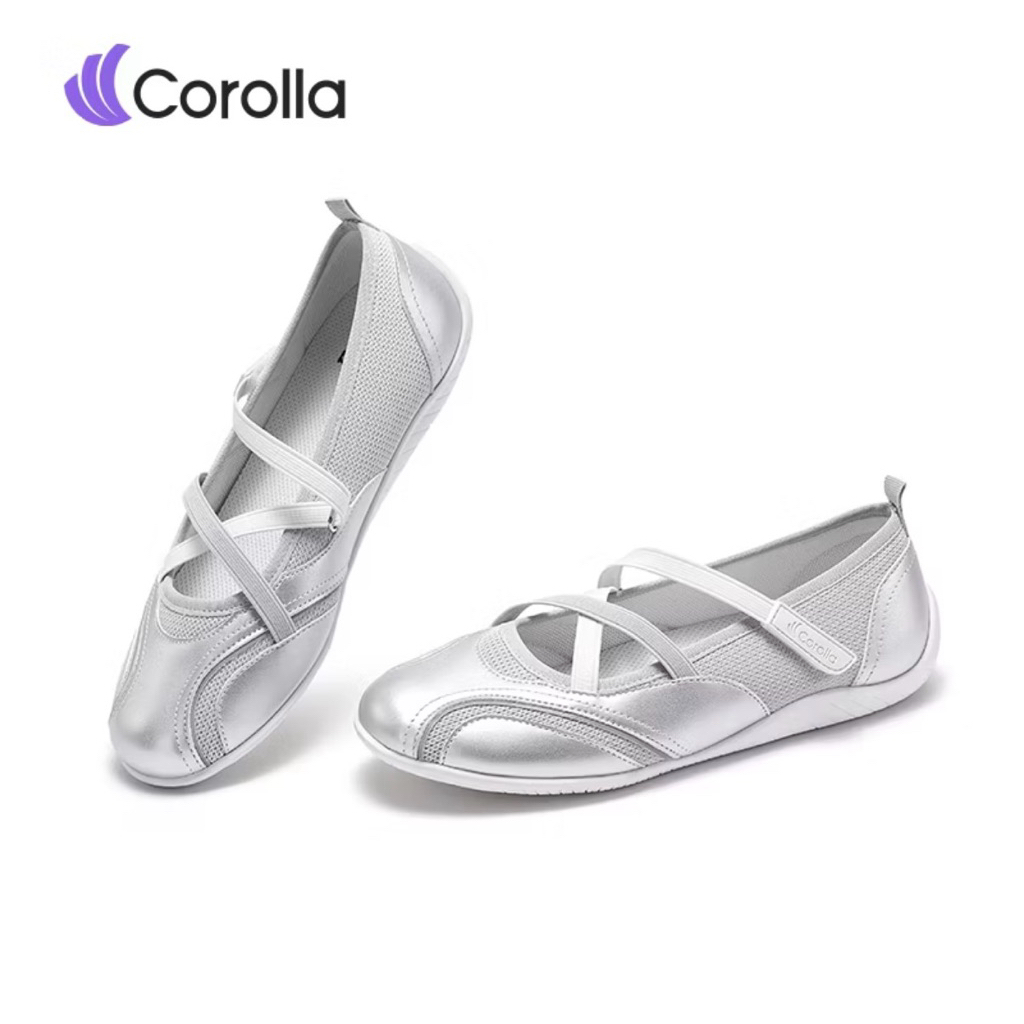 Corolla Ballet ส่งต่อ!! size.38 สีเงิน รองเท้าแมรี่เจน สภาพใหม่มาก(ตามภาพ) ใช้ไม่กี่ครั้ง