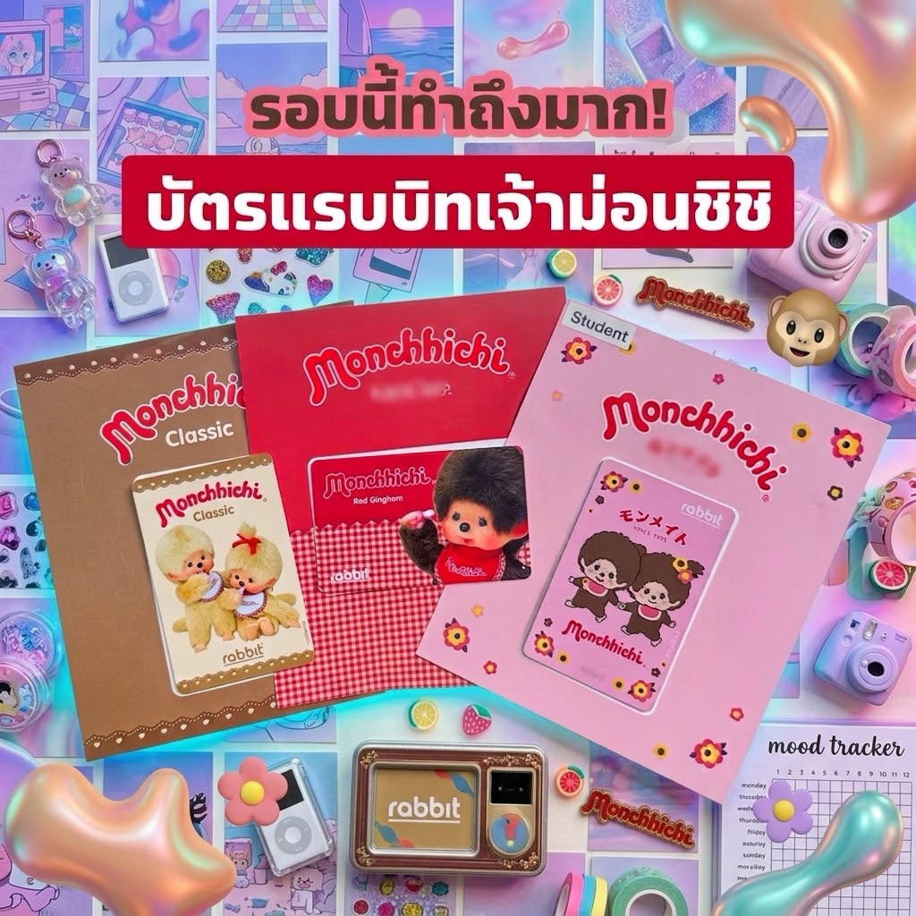 [พร้อมส่งด่วน]Rabbit Card | “Monchichi”collection 🫶🏻