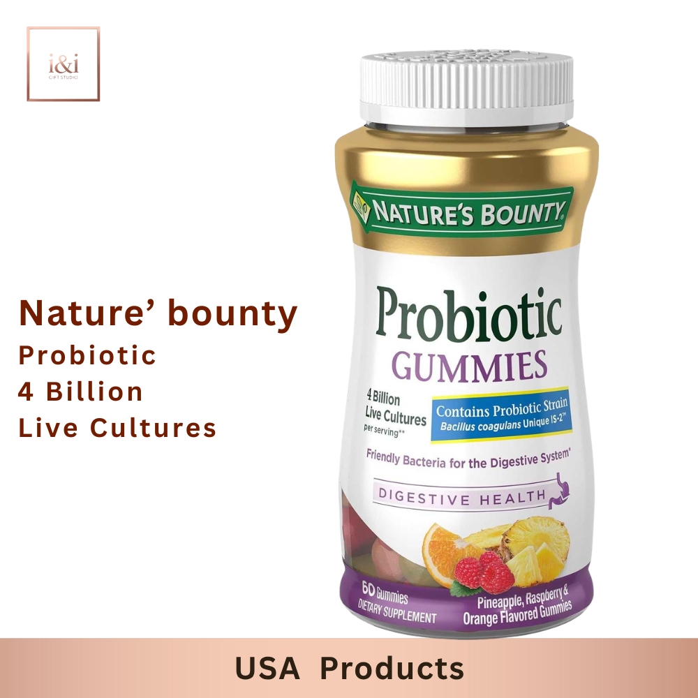 Nature's Bounty Probiotic 4 Billion Live Cultures 60 Gummies