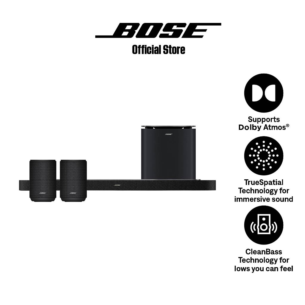 Bose Lifestyle Ultra Soundbar + Lifestyle Ultra Subwoofer + 2 Lifestyle Ultra Speaker(Full Set)
