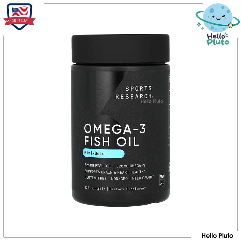 Sports Research, Omega-3 Fish Oil, Mini Gels, 120 Softgels