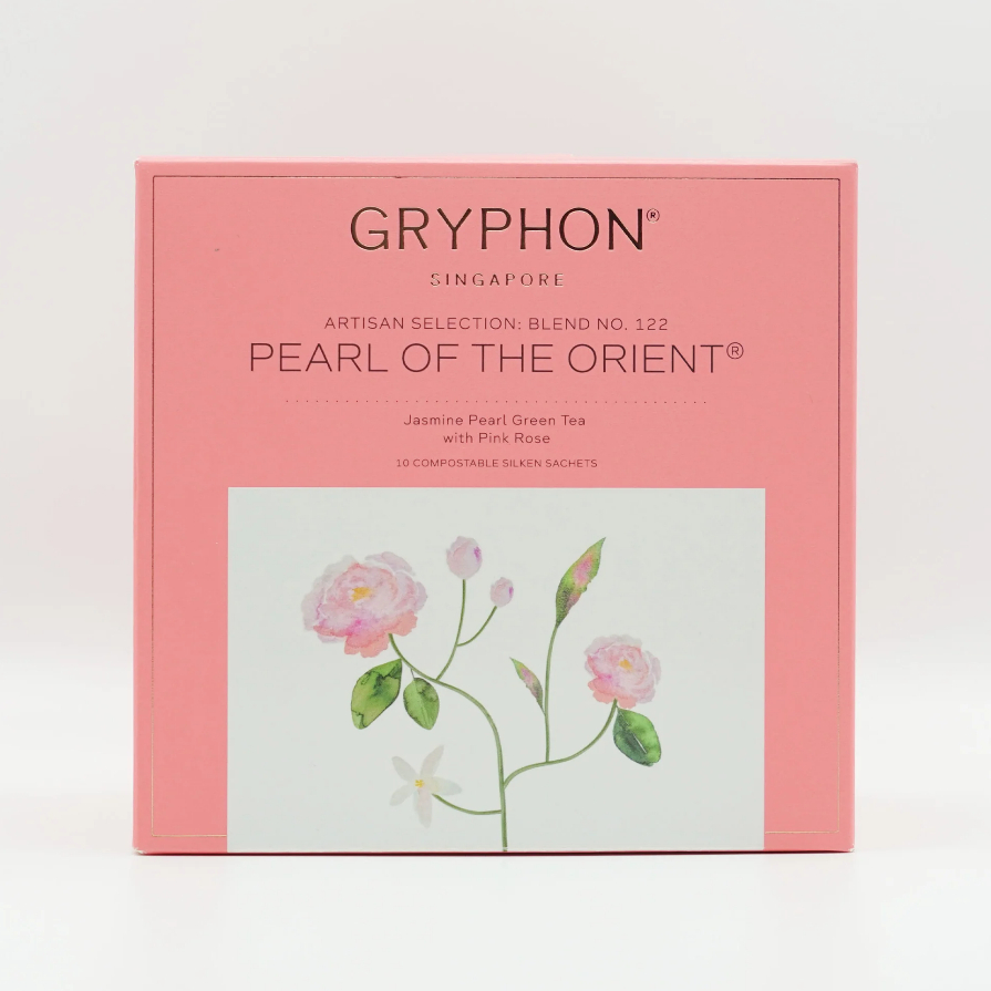 Gryphon Tea Pearl Of The Orient Green Tea 10 Sachets กริฟฟอน ชาเขียว เพิล ออฟ ดิ โอเรียล 10 ซอง
