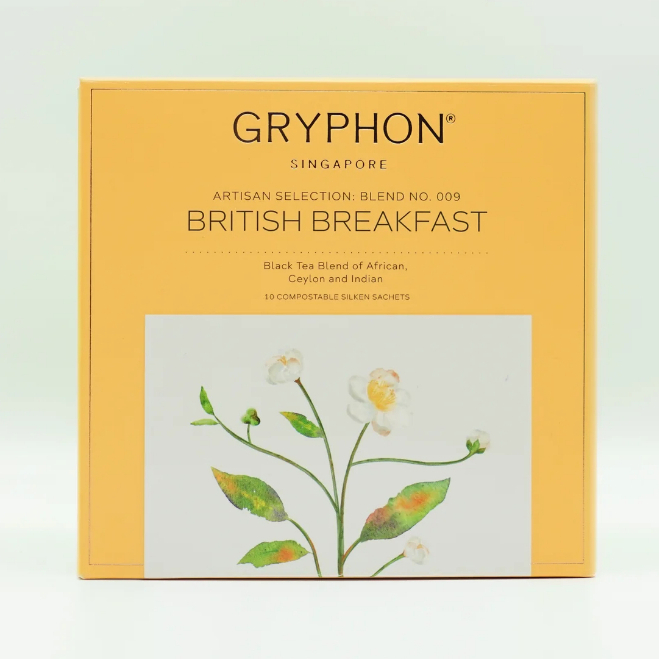 Gryphon Tea British Breakfast Black Tea 10 Sachets ชากริฟฟอน ชาดำ บริติช เบรคฟาสต์ 10 ซอง