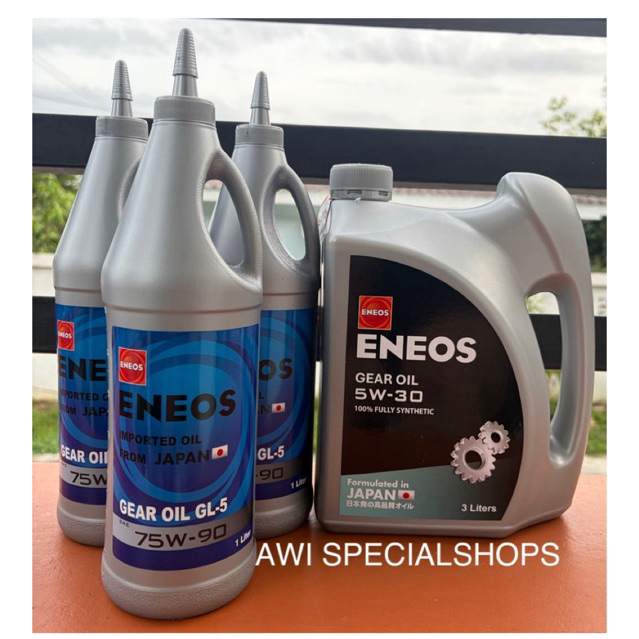 ชุดถ่ายน้ำมันเกียร์ธรรมดาIsuzu allnew  Eneos5w30 + เฟืองท้าย Eneos 75w90 gl5