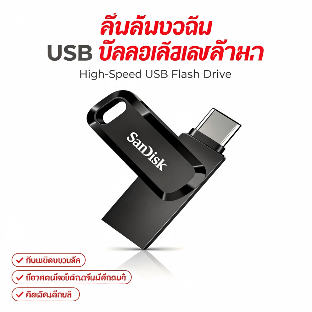 SanDisk Ultra Dual Drive Go USB Type-C 32GB/64GB/128GB/256GB512GB/1TB (SDDDC3-32GB/64GB/128GB/256GB512GB/1TB-G46)
