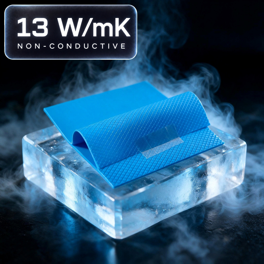 13 W/m.k [เกรดช่างเลือกใช้] Thermal Pad Pro แผ่นระบายความร้อน แปะแรม ภาคจ่ายไฟ การ์ดจอ Notebook M.2 CryoCore เย็นสุดขั้ว