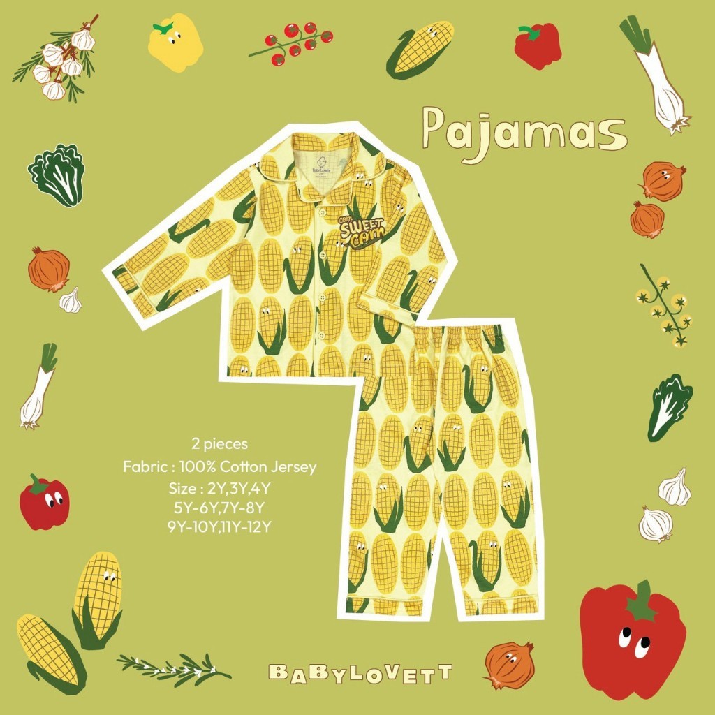 [Babylovett] 21 Veggies - Pajamas