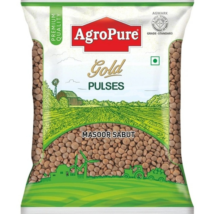 AGROPURE MASOOR BROWN 500G // ถั่วเลนทิลสีน้ำตาล