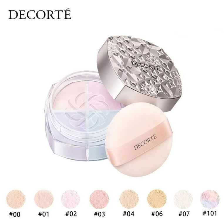 รับประกันของแท้ Decorte Loose Powder 20g #00 #101 แป้งเบสเมคอัพสำหรับใบหน้า มาพร้อมพัฟ