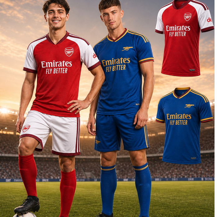 อาร์เซนอล เสื้อบอลเกรดแฟนบอล และเสื้อบอลพร้อมกางเกงบอล ทีมอาร์เซนอล