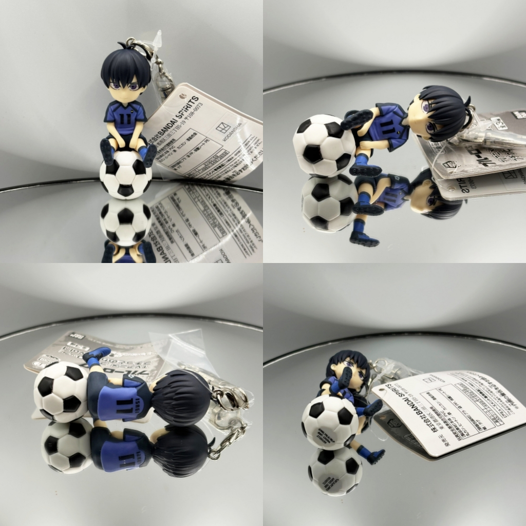 [ของแท้] [มือสอง] Blue Lock Puchitto Nori Masu vol.1 Isagi Yoichi Keychain Figure Bandai Spirits