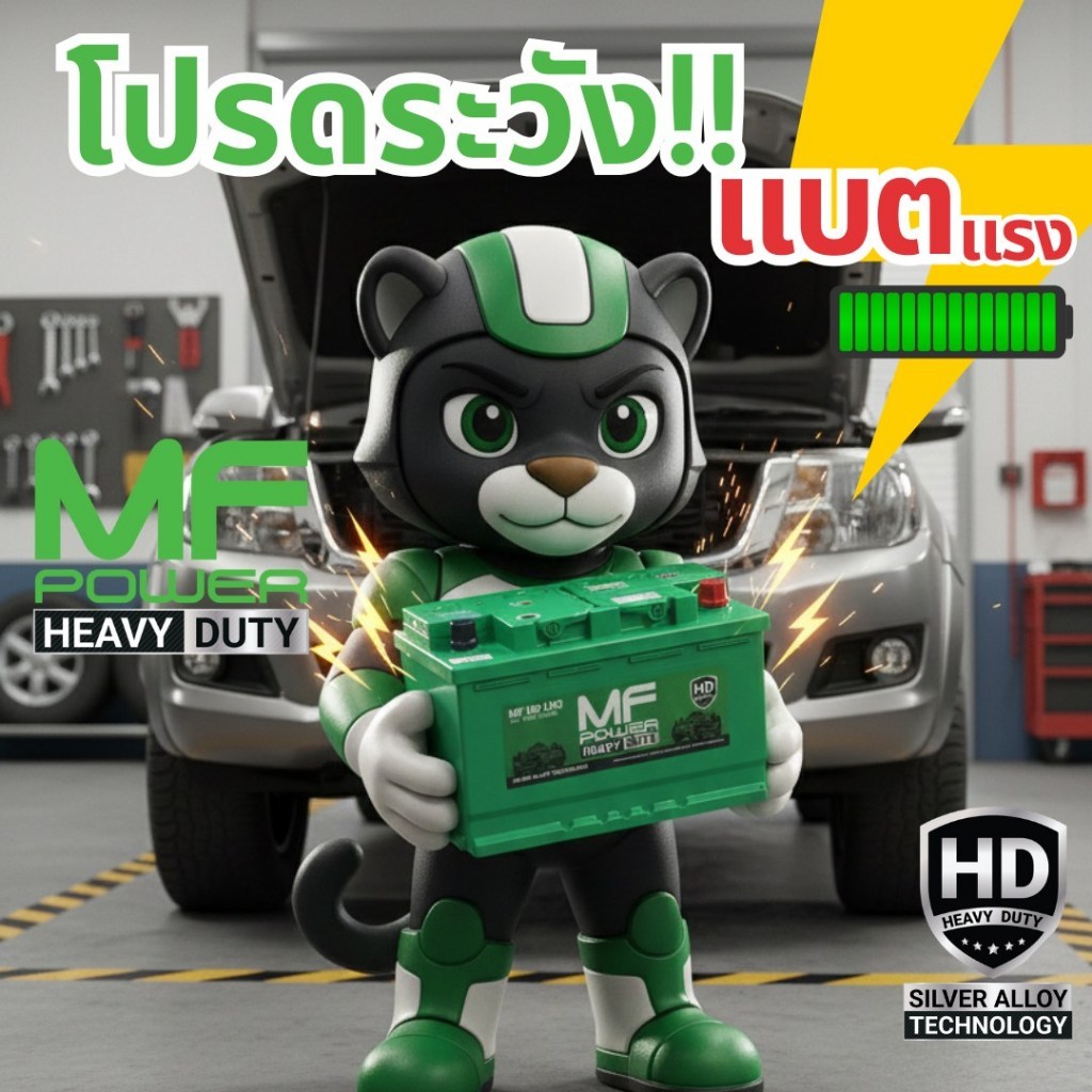 แบตเตอรี่ MF POWER รุ่น MF-HD LN3 (ส่งด่วนได้รับวันนี้)12V 75AH (SMF) แบตเตอรี่แห้ง