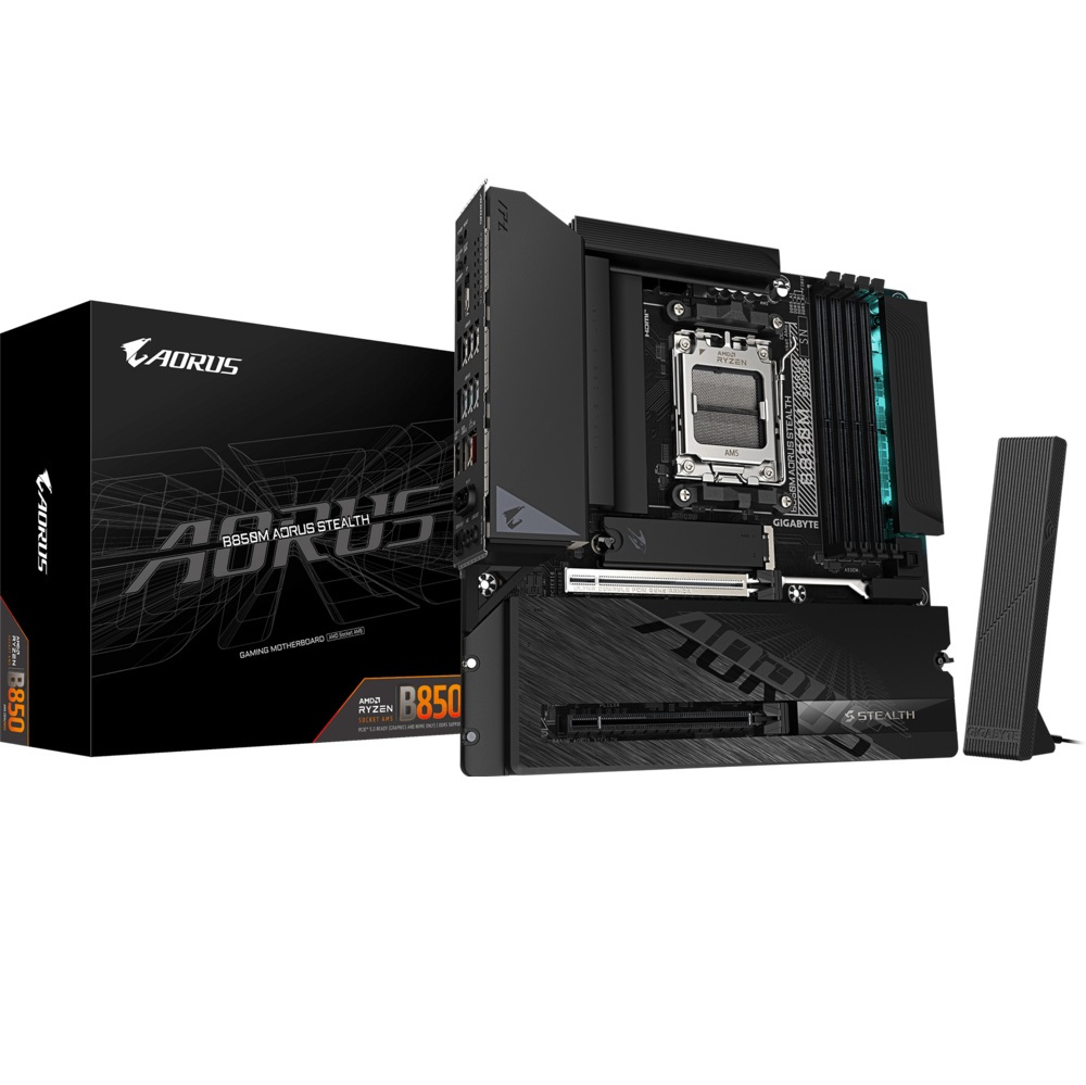 GIGABYTE B850M AORUS STEALTH AMD AM5 mATX Motherboard เมนบอร์ด