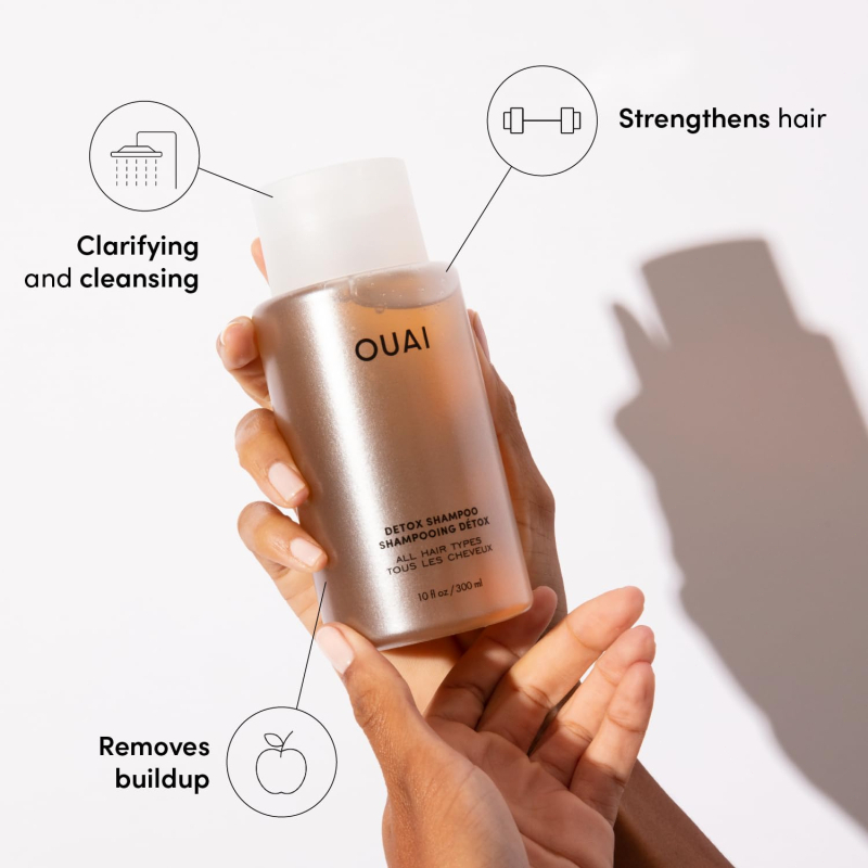 OUAI DETOX SHAMPOO แชมพูทำความสะอาดล้ำลึก 300ml ล้างสารพิษตกค้าง ผมสะอาดสดชื่น
