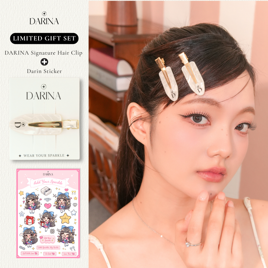[สินค้าสมนาคุณ งดจำหน่าย] Darina Limited Gift Set (เซ็ต DARINA Signature Hair Clip + Darin Sticker)