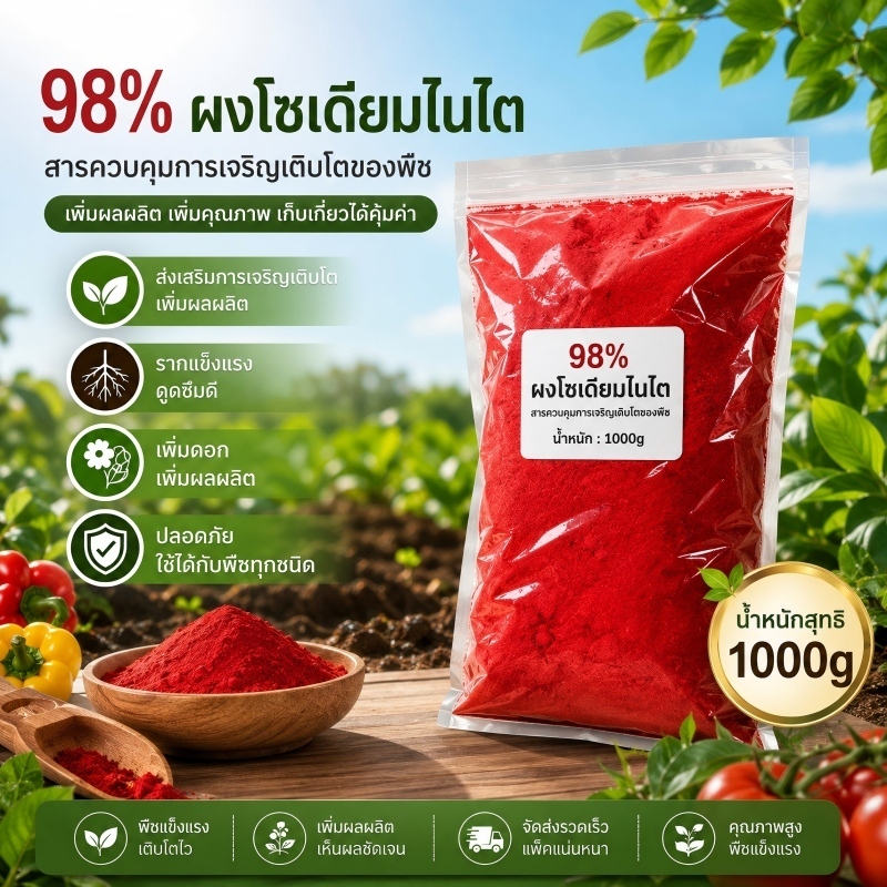 สารประกอบไนโตรเจน โซเดียมไนโตรฟีนอล ผงดั้งเดิม 98% ตัวแทนการฟื้นคืนชีพของเซลล์ ปุ๋ยการเจริญเติบโตของพืช อาโตนิก
