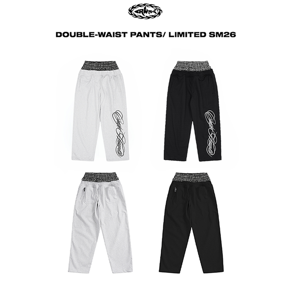 Cruehawts กางเกง Double - Waist Sweatpants CLP14
