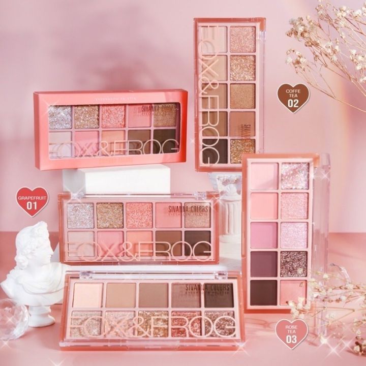 Sivanna Fox & Frog Eyeshadow Palette #HF158 : ซิวานน่า อายแชโดว์ พาเลทท์