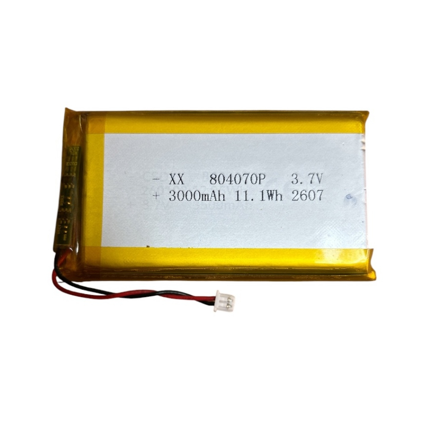 แบตเตอรี่สำหรับเครื่องเกมพกพา R36S 804070 3.7V 3000mAh พร้อมปลั๊ก JST 1.25mm