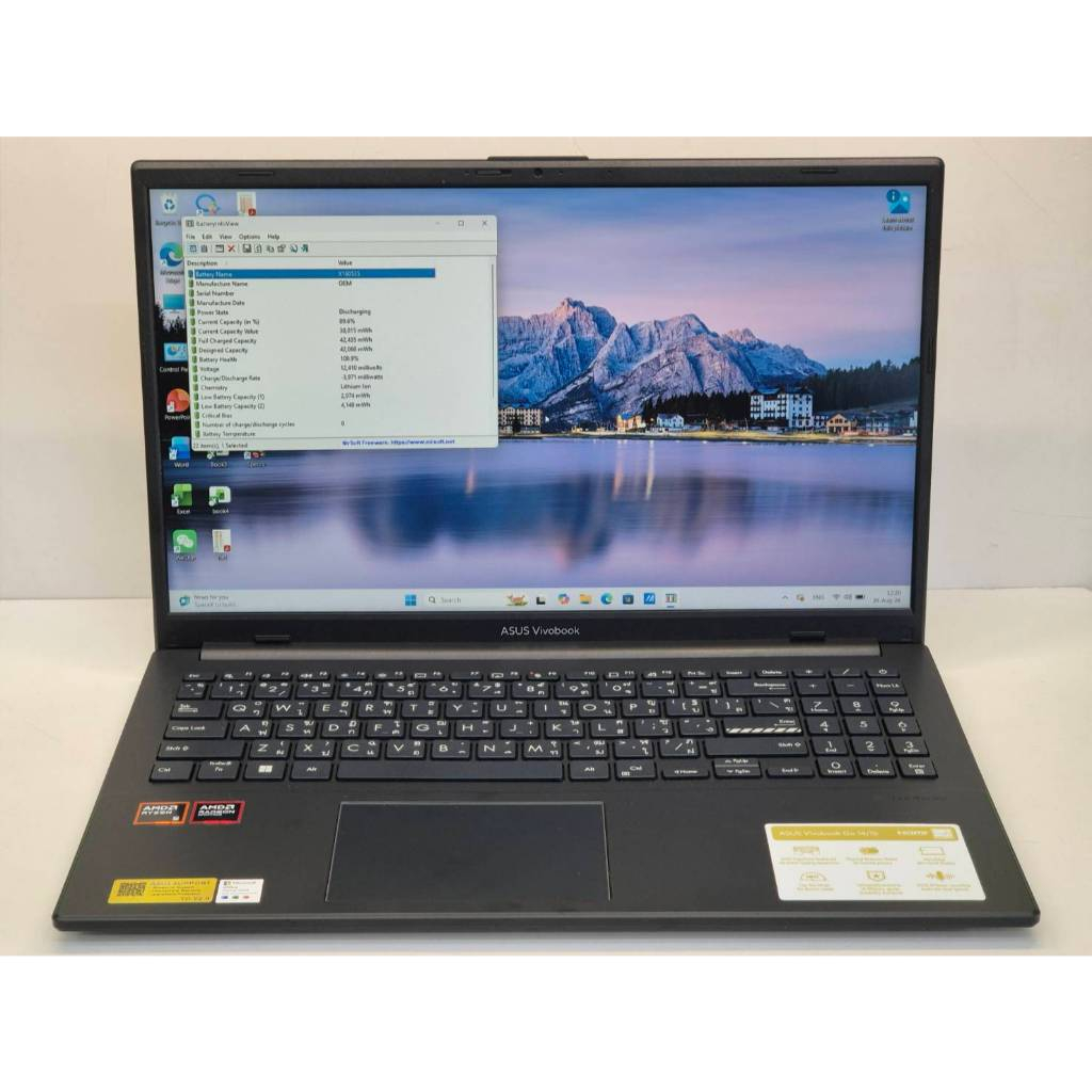 Notebook 💻 ASUS Vivobook Go 15 M1504FA-BQ519WA | Ryzen 5 | RAM 16GB | SSD 512GB | สภาพสวย แบต 100% C
