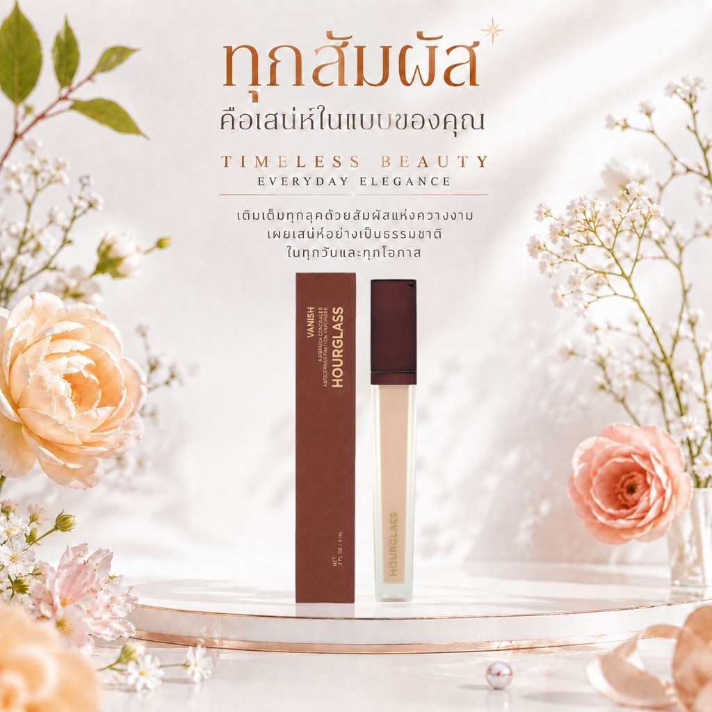 [แท้ 100%] Hourglass Vanish Airbrush Concealer 6ml คอนซีลเลอร์เนื้อลิควิด ปกปิดสูง บางเบา หน้าเนียน