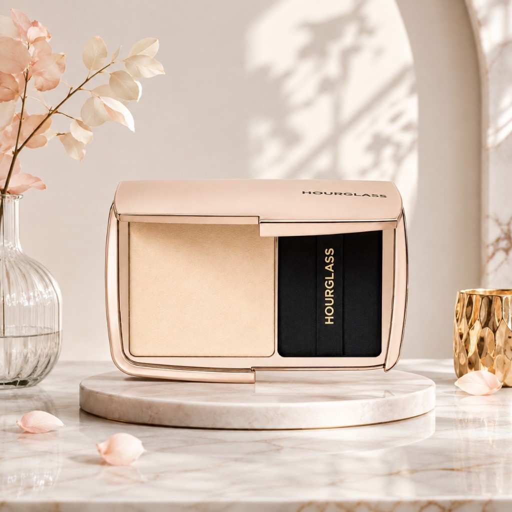 [ใหม่แกะกล่อง]✅ Hourglass Veil Translucent Setting Powder 10.5g แป้งโปร่งแสง ขวดดำขอบทอง เซ็ตเครื่องสำอาง
