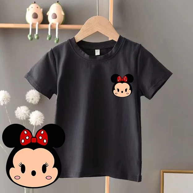 เสื้อยืดเด็ก ลายมิกกี้เมาส์น่ารัก จากดิสนีย์ เสื้อยืดสำหรับเด็กชายและเด็กหญิง BAJU BUDAK KINAK-ANAK 