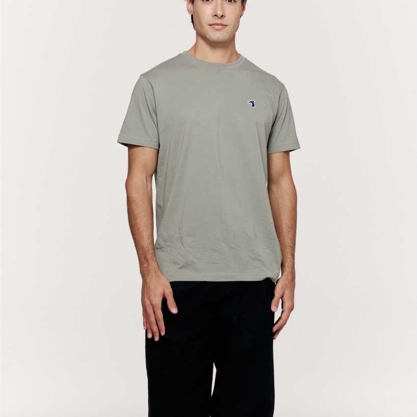 A25MB SMILEYHOUND BASIC T-SHIRT SIGNATURE LOGO GREEN