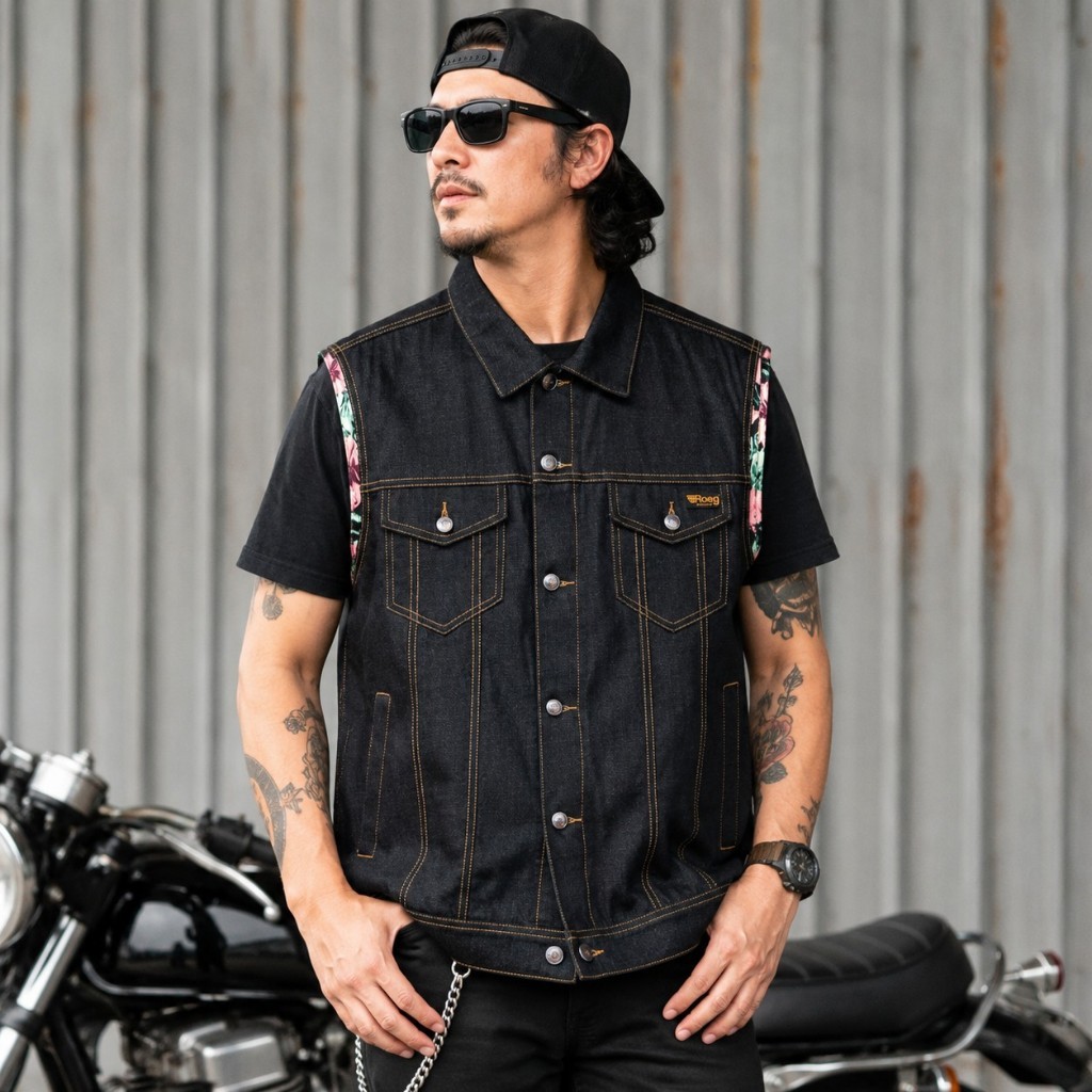 เสื้อกั๊กยีนส์ ROEG KALE VEST STICKY BLUE