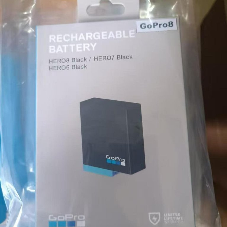 (COD) รับประกัน 1 ปี - แบตเตอรี่ กล้อง GoPro Hero 8 / 7 / 6 / 5 ความจุ 1220 mAh พร้อม แท่นชาร์จ - Rechargeable Battery