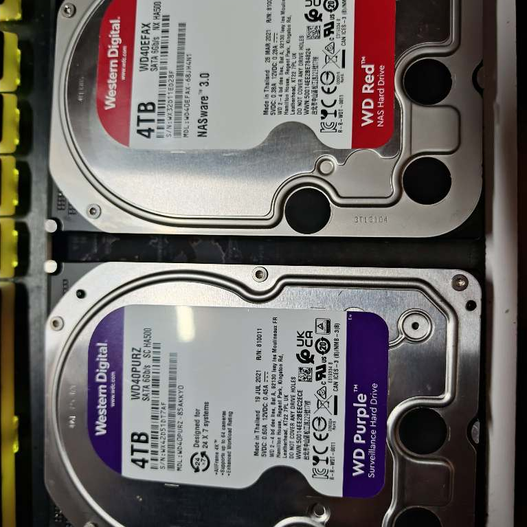 HDD 4TB ฮาร์ดดิสก์ มือสอง Seagate Exos 7E8  IRONWOLF WD RED PURPLE เขียวใสทุกลูก ใช้น้อยปีไม่ลึก มีผ