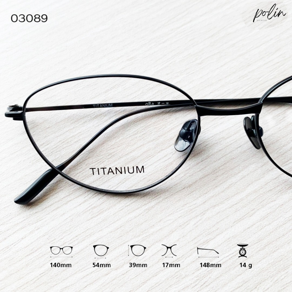 Polin oRa إطار نظارة تيتانيوم 03089 — صورة 4