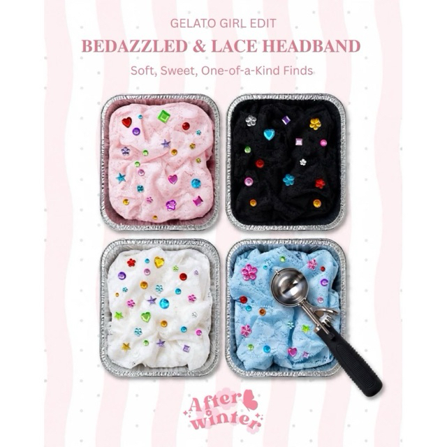 Lace headbrand | ผ้าคาดผมลูกไม้กับเทรนด์ Bedazzled 💎