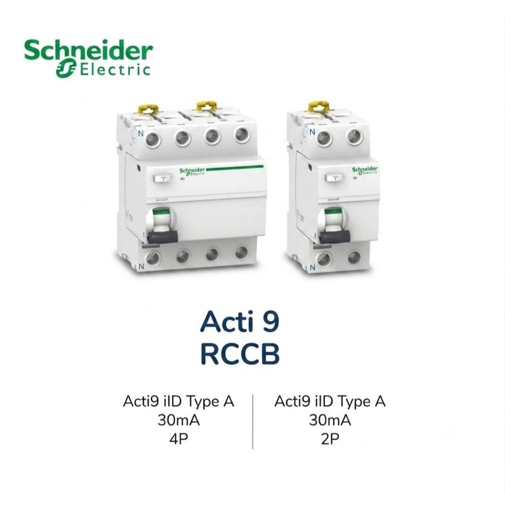 Schneider Electric Residual current circuit breaker (RCCB), Acti9 ilD, 4P, 40A, type A, 30mA A9R5144