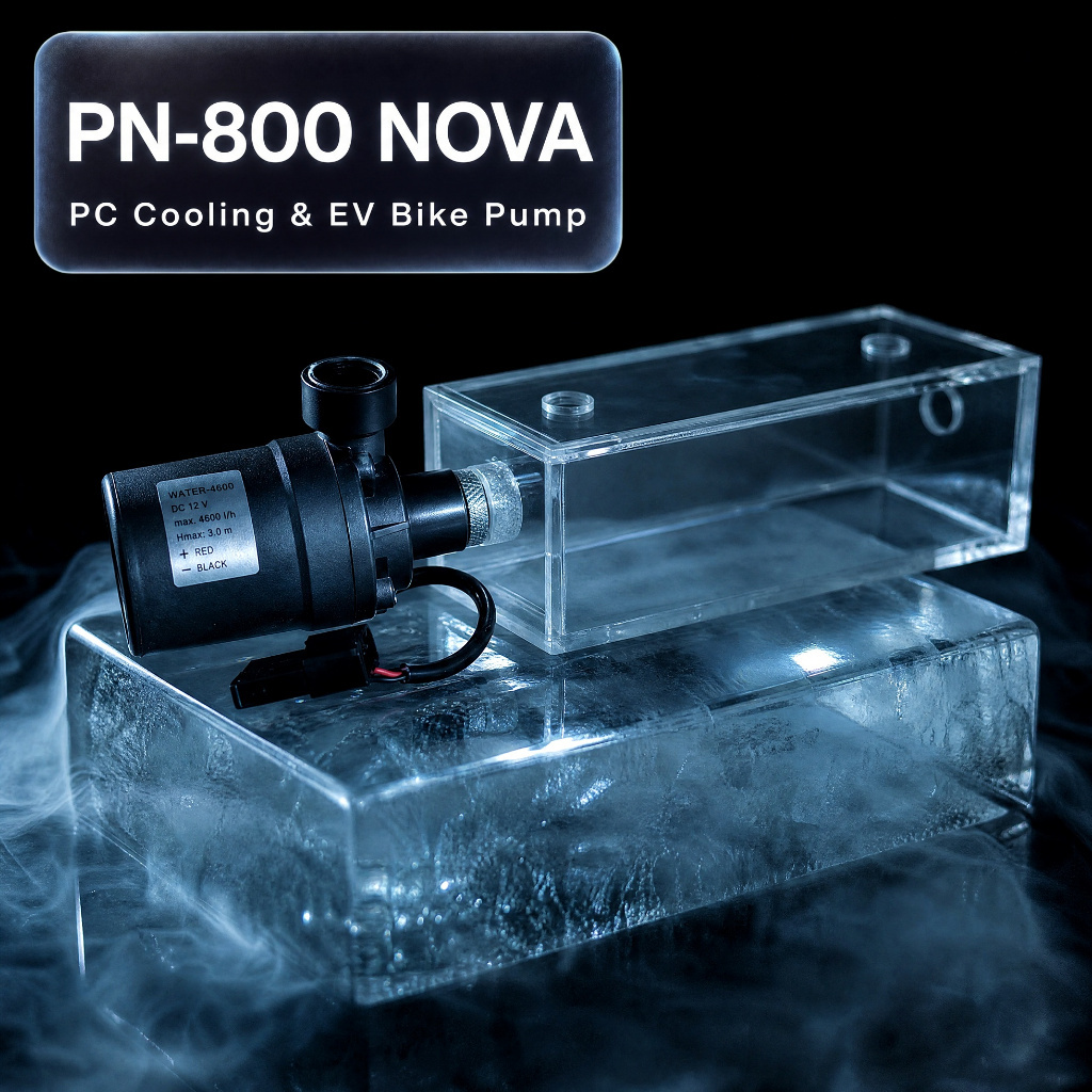 CryoCore PN-800 NOVA V.2 | ปั๊มน้ำชุดน้ำเปิด 19W (PC & EV Bike) จิ๋วแต่แจ๋ว แรงทะลุพิกัด คอมพิวเตอร์/มอเตอร์ไซค์ไฟฟ้า