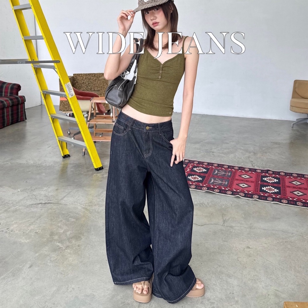 Choosedress A5235 Faye Wide Jeans กางเกงยีนส์ขากว้าง