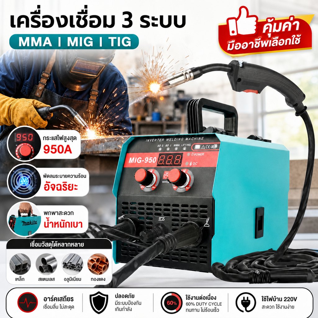 ตู้เชื่อม ตู้เชื่อมไฟฟ้า MMA-650 ยาว 3เมตร ตู้เชื่อมไฟฟ้า 2 ระบบ ตู้เชื่อมอาร์กอน ไม่ต้องใช้ก๊าส CO2