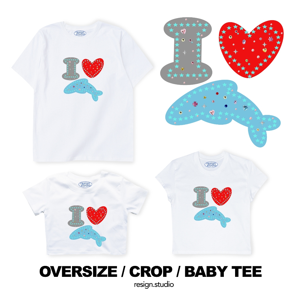 resign studio - Oversize/Crop/Babytee ลาย Dolly