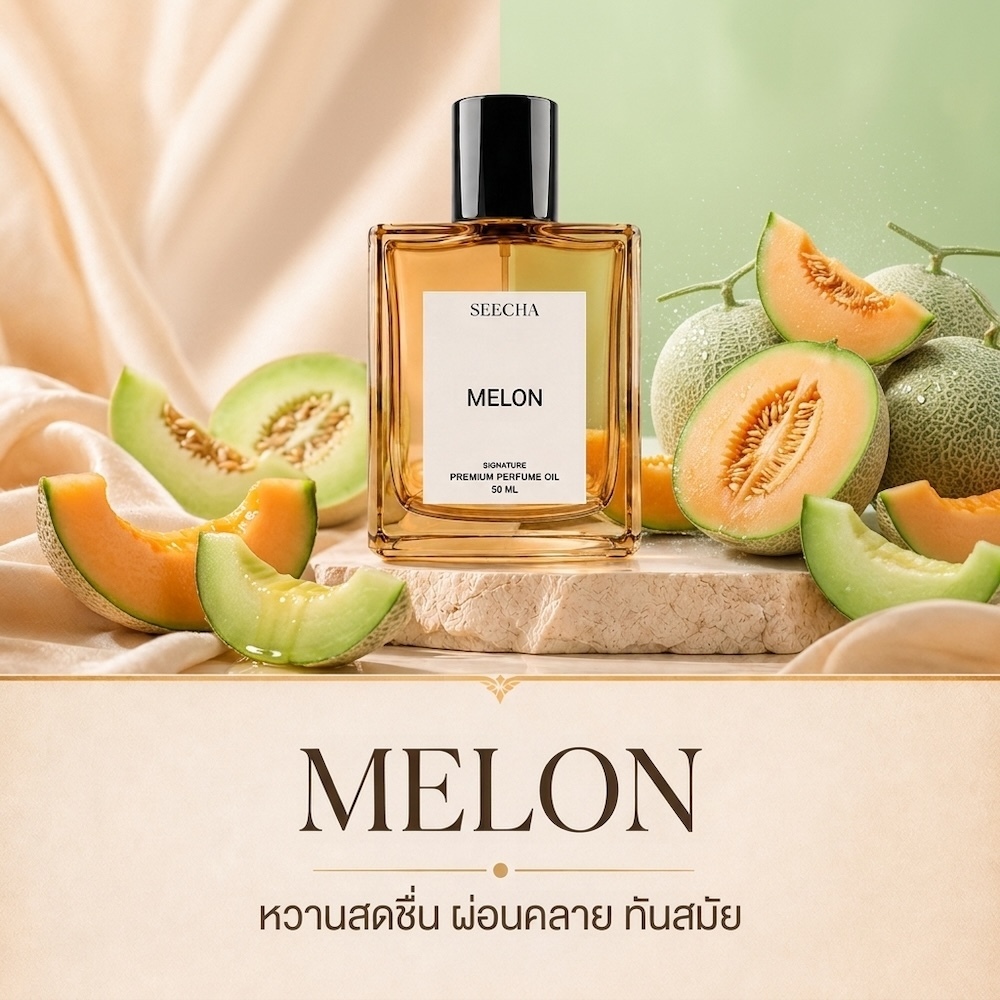 ❤️ 47 MELON เมล่อน ❤️ Seecha Oil Perfume น้ำหอมสีชา น้ำหอมออยล์ ขนาด 50ML ใช้นาน 1-2 เดือน