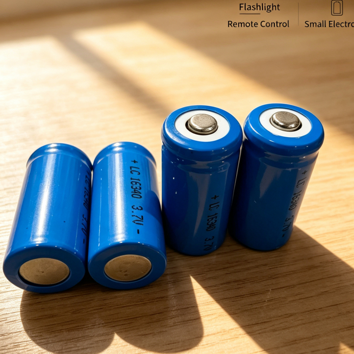 ถ่านชาร์จ Lithium เบอร์16340 / CR123A / LC16340 3.7V 2500mAh 2ก้อน charger